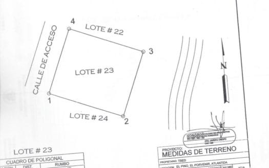 1,000 m2 Lot (#23) in Corinto Pearl Development