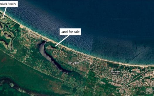 14,403 m2 (3.559 a) Land in Tela Bay